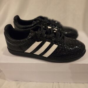 Adidas Samba OG Made in Italy 'Black Croc Leather' Men US Size 6 NIB Rare